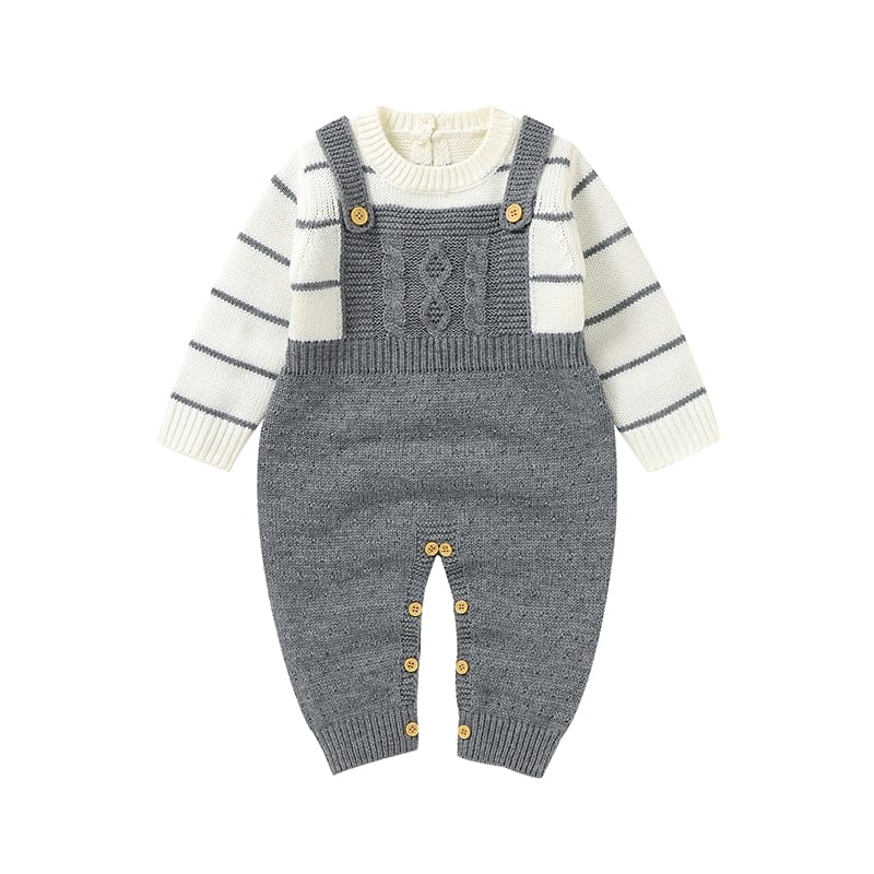 Surpyjama pour bébé 18 mois imitant une sallopette avec fermeture Pullover Grsi 18 mois