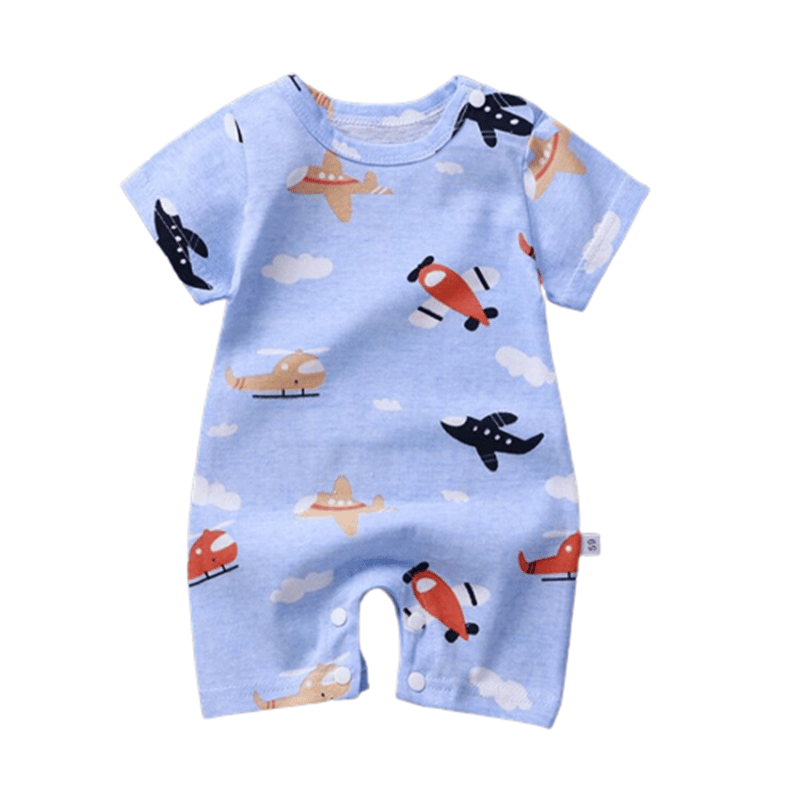 Surpyjama pour garçon nouveau né avec motif animal en coton doux_16