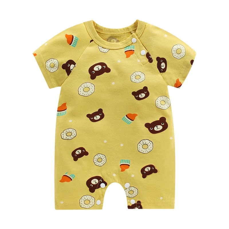 Surpyjama pour garçon nouveau né avec motif animal en coton doux_19