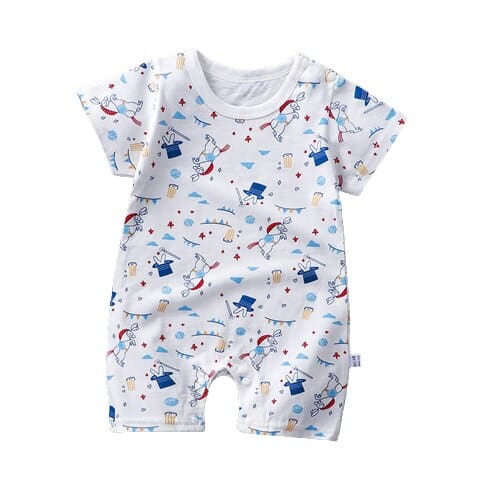 Surpyjama pour garçon nouveau né avec motif animal en coton doux_5