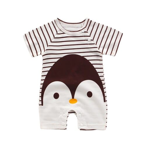 Surpyjama pour garçon nouveau né avec motif animal en coton doux Penguin 90 cm