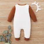 Surpyjama renard en coton doux à manches volantes pour bébés_8