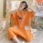 Suryjama orange imprimé Panda pour femmes_10