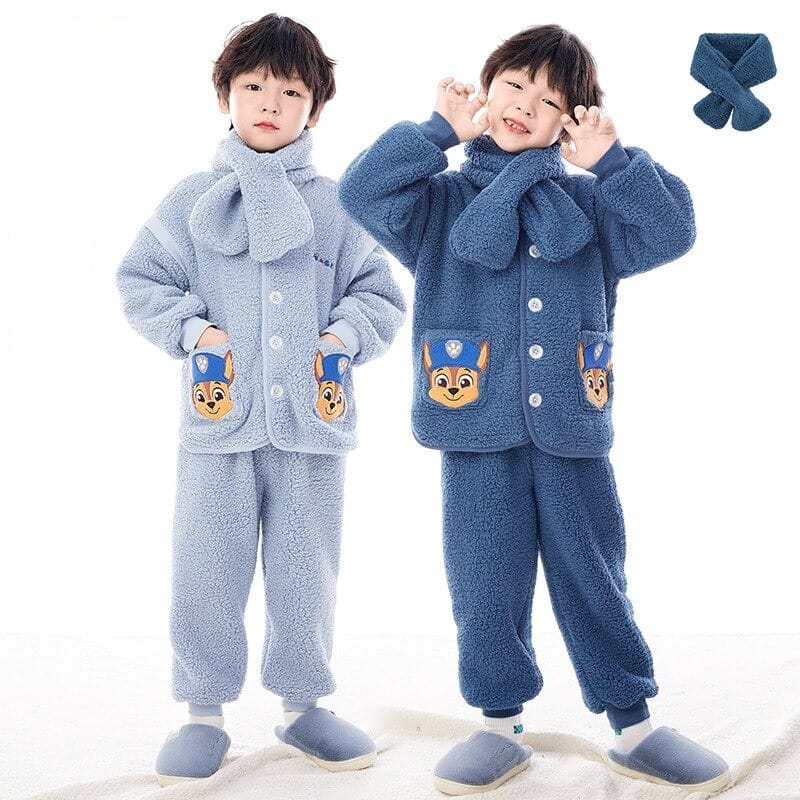 Surpyjama chaud de Pat Patrouille à boutonnage pour enfant_3
