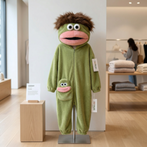 surpyjma combinaison adulte monstre vert sur portique dans magasin